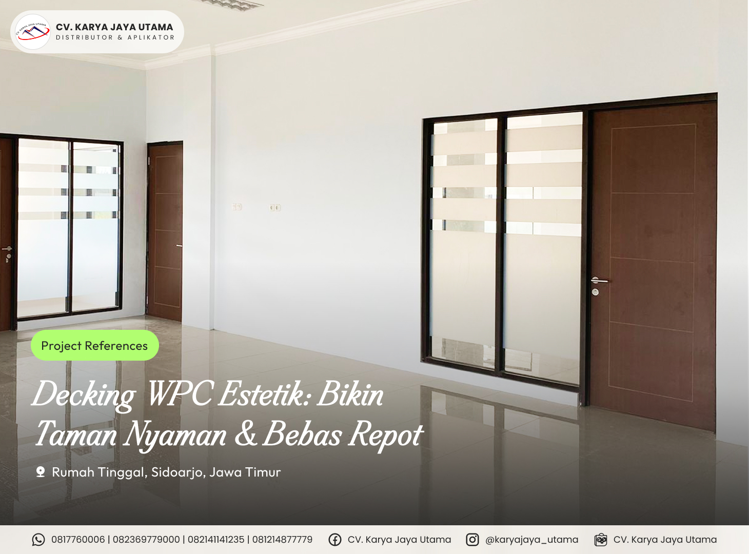 Pintu WPC Ramah Lingkungan: Stylish & Minim Perawatan!