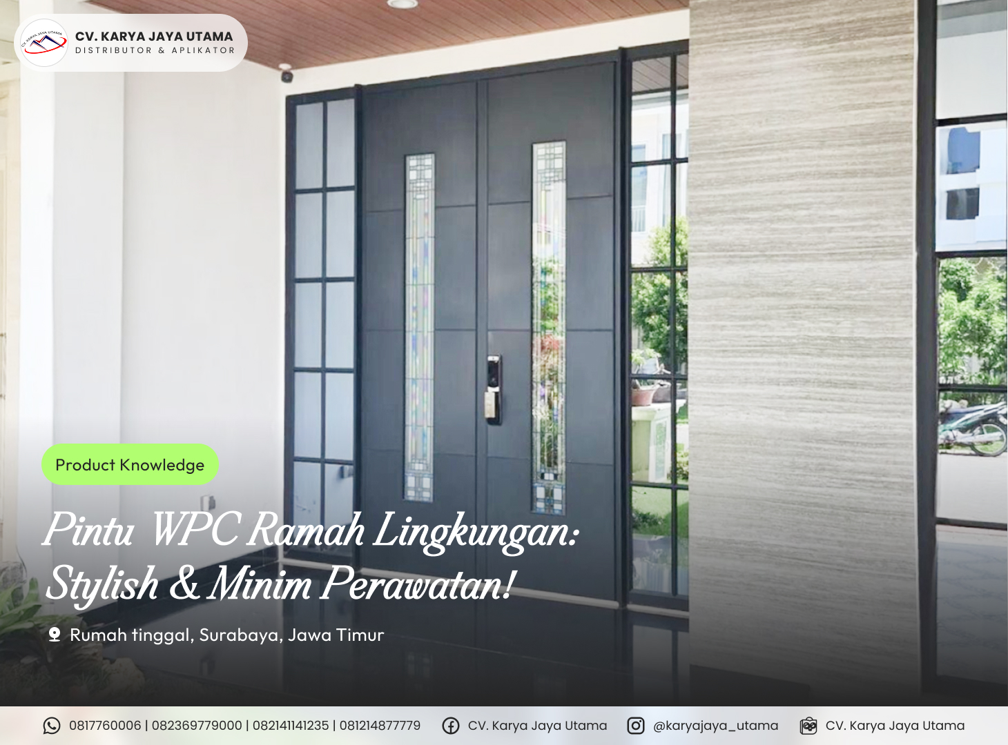 Pintu WPC Ramah Lingkungan: Stylish & Minim Perawatan!