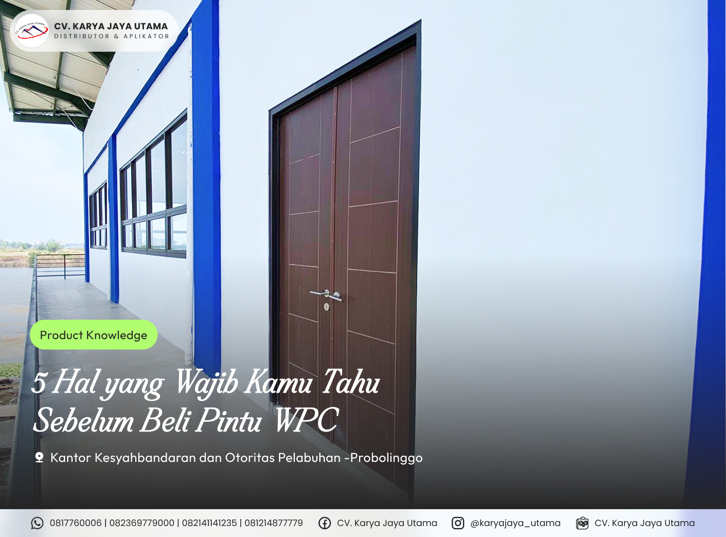 5 Hal yang Wajib Kamu Tahu Sebelum Membeli Pintu WPC